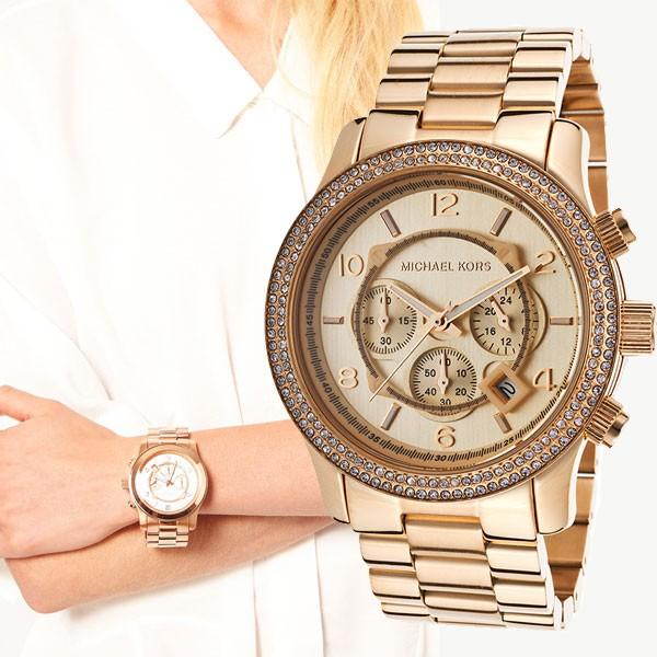 MICHAEL KORS[マイケルコース] MK5576 Runway Big Rose Gold ランウェイ ビッグ ローズゴールド レディース 腕時計