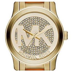 MICHAEL KORS マイケルコース mk5864 Runway Round Tortoise and Gold タートイズ×ゴールド レディース 腕時計｜gifttime｜02