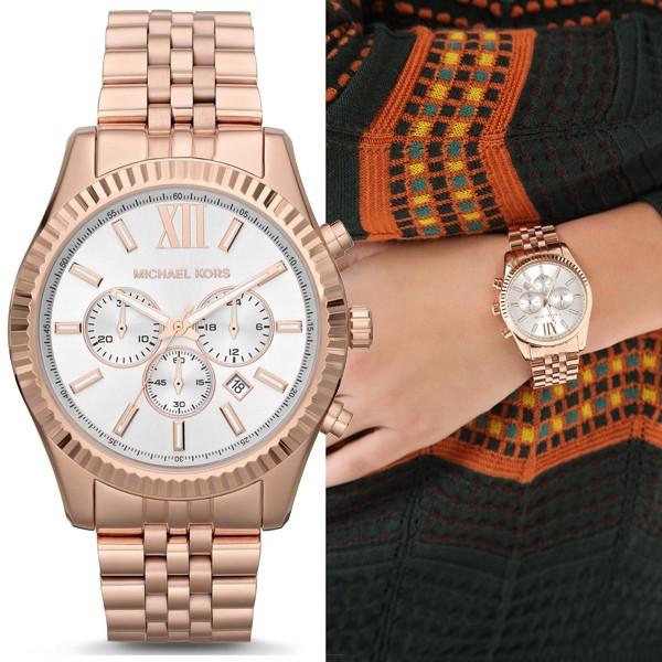 Michael Kors マイケルコース Lexington レキシントン ローズゴールド シルバー レディース メンズ 腕時計 Mk13 Mk13 Gifttime 通販 Yahoo ショッピング