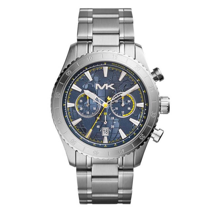 MICHAEL KORS[マイケルコース] mk8351 Richardson  MENS リチャードソン ブルー×イエロー クロノグラフ メンズ 腕時計｜gifttime