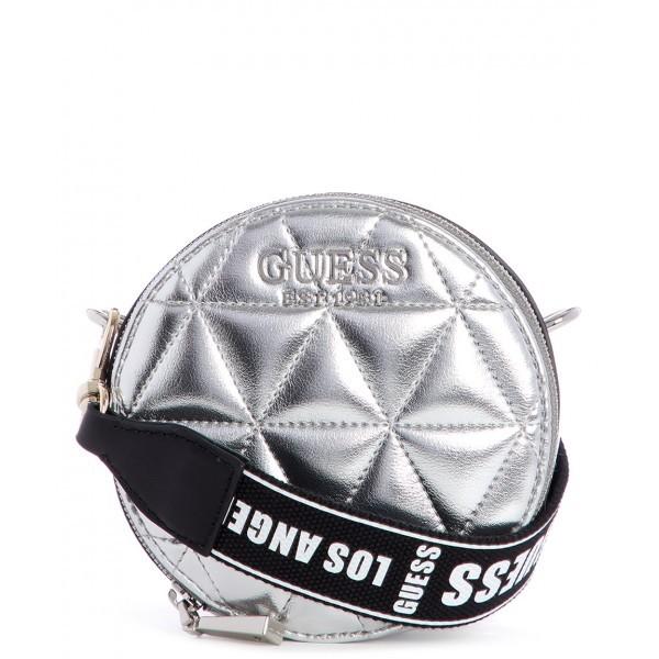 Guess ゲス シルバー キルティング ショルダーバッグ サークル 丸型 レディース My Sil My Sil Gifttime 通販 Yahoo ショッピング