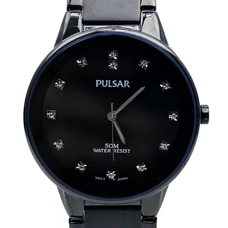 PULSAR by SEIKO[パルサー・バイ・セイコー] 海外モデル 日本未発売 ブラック スワロフスキー アナログ メンズ 腕時計 PG2051 pg2051｜gifttime｜02
