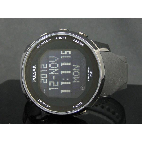 PULSAR by SEIKO[パルサー・バイ・セイコー] 海外モデル 日本未発売  ブラック シリコン デジタル メンズ 腕時計 PG2011 pq2011｜gifttime｜04