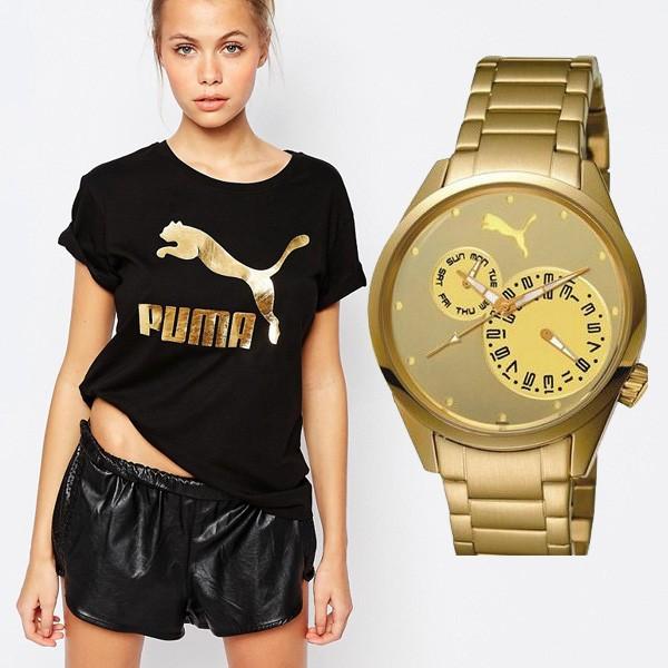 PUMA プーマ pu102452007  Blink Multifunction Gold アナログ ゴールド レディース 腕時計｜gifttime