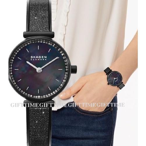 SKAGEN[スカーゲン] SKW2792 ANNELIE Black Glitz Mesh Bangle Watch ブラックグリッツ メッシュバンド アナログ レディース 腕時計 skw2792