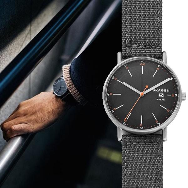 SKAGEN skw6452 Signatur SOLAR  Watch [スカーゲン]  ソーラー シグネチャー ポリエステルバンド メンズ 腕時計｜gifttime