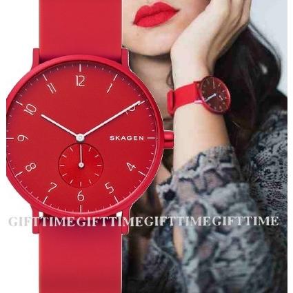 SKAGEN[スカーゲン] skw6512 Aaren Kulor Red Dial Silicone UNISEX Watch レッド シリコン  アナログ アルミニウム ユニセックス クオーツ腕時計 デンマーク :skw6512:gifttime - 通販 - Yahoo!ショッピング