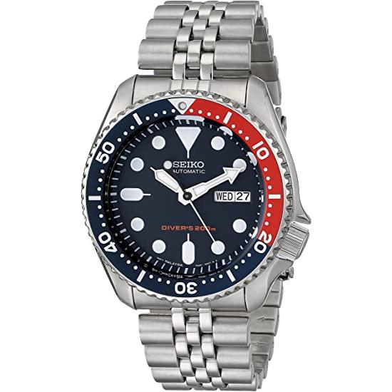 SEIKO セイコー メンズ ブラック ダイアル オートマチック ダイバー 