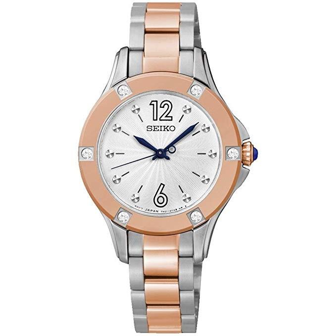 SEIKO セイコー SRZ422P1 シルバー×ローズゴールドバンド