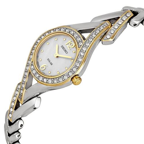 SEIKO セイコー ソーラー ジュエリーウォッチ スワロフスキー 海外 