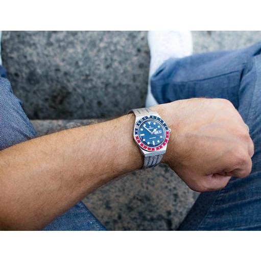 【数量限定】TIMEX Q 1979年復刻モデル TW2T80700 タイメックス Q ペプシカラー ステンレス メンズ レディース ユニセックス タイメックス