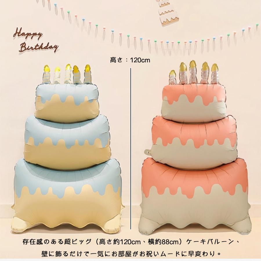 誕生日 飾り付け ケーキバルーン ガーランド 数字バルーン 3点セット