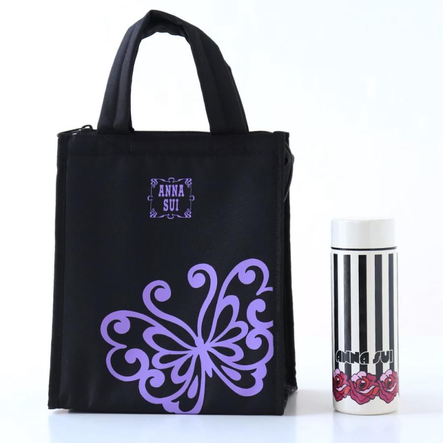 美品✨Anna Sui/アナスイ 口金 トートバッグ　バタフライキルト ブラック ANNA SUI（アナスイ） 保冷・保温バッグ バタフライ ブラック