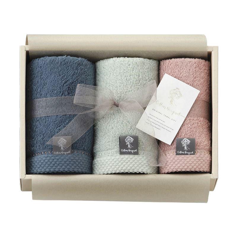 コットンブーケ Cotton bouquet フェイスタオル2枚・ハンドタオル1枚