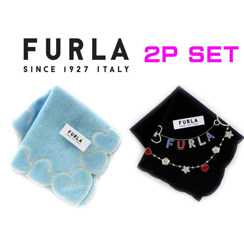 フルラ タオルハンカチ  ２枚 FURLA フルラ タオルハンカチ 2枚セット レディース 婦人