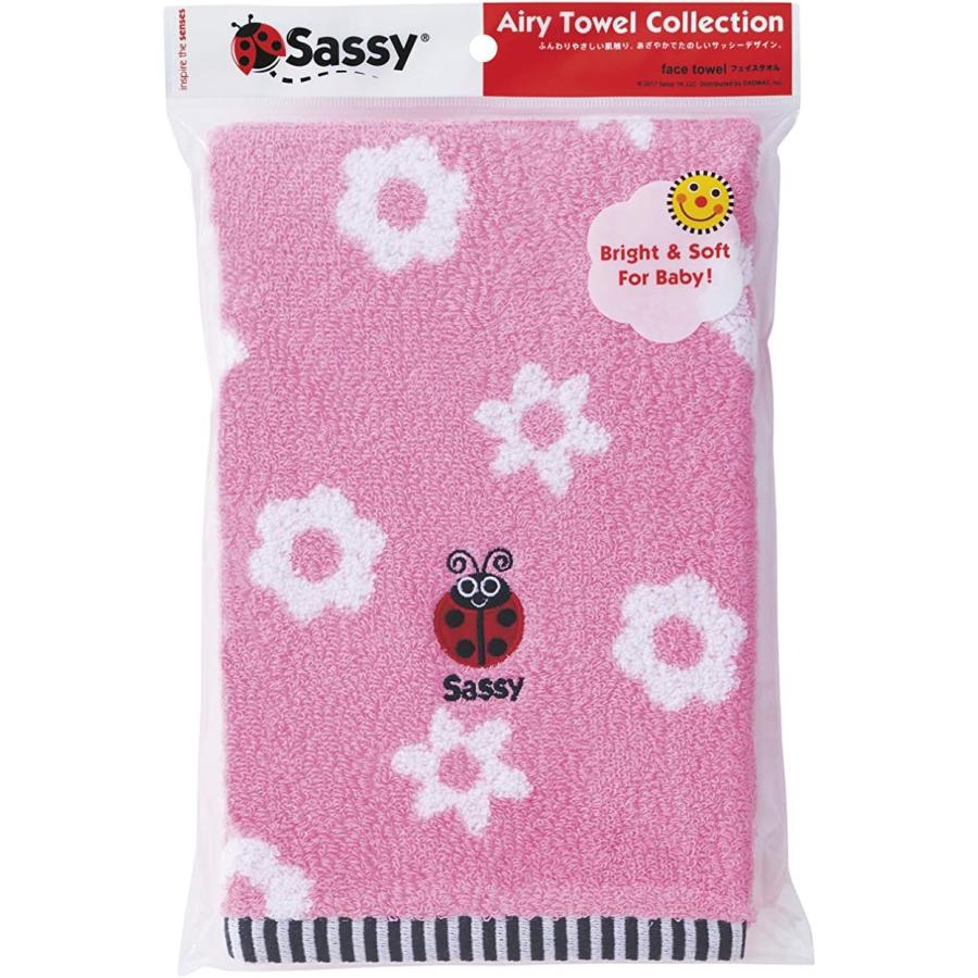 Sassy（サッシー） フェイスタオル ピンク 袋入り SF-9101 エアリー