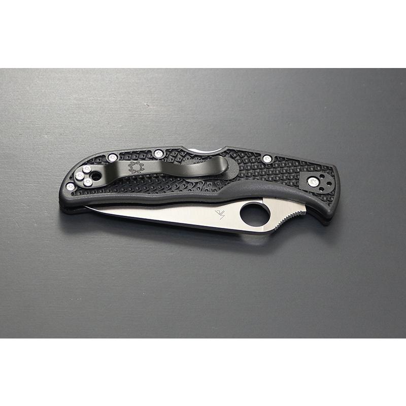 アウトドアナイフ 日本製 C243SBK Spyderco エンデラ ブラック アウトドアナイフ 日本製 C243SBK Spyderco エンデラ ブラック