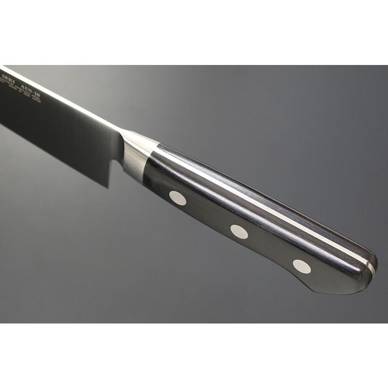 KC-706 関兼常 源兼正 口金付 黒合板柄 牛刀 全長470×刃渡330mm