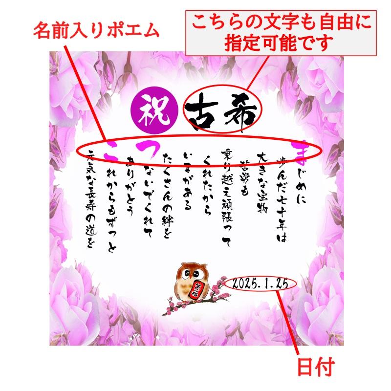 百寿祝い 百寿プレゼント 100歳お祝い 写真入り 名前ギフト詩 お名前
