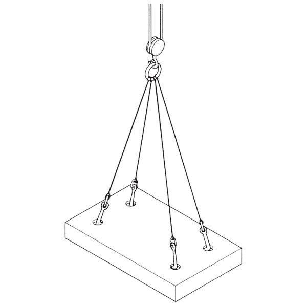 NETSUREN】 ネツレン ZN型 1t 1YX1 絶縁フック ハッカー（フック） 横