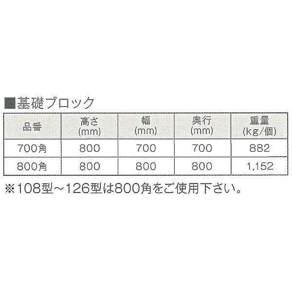 カワモリ産業　基礎ブロック　700角　2個セット　882kg　個　H800×W700×D700