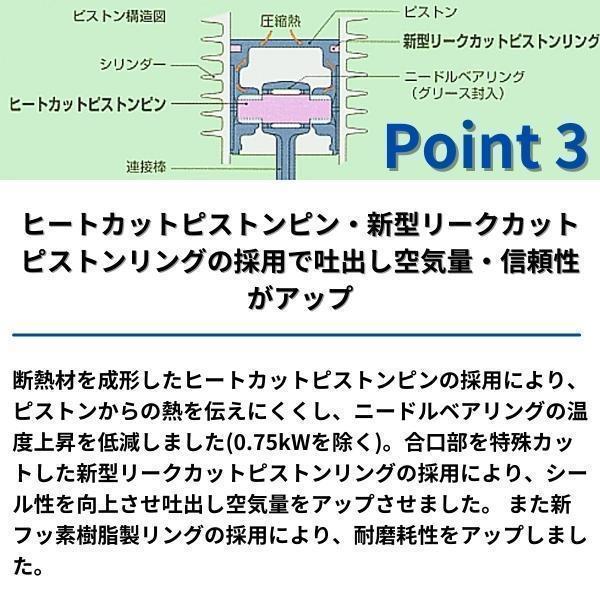 日立産機 圧力開閉器式 オイルフリーベビコン 無給油式 1.5OP-9.5GP5/6 GREENシリーズ コンプレッサー｜giga-ep｜09