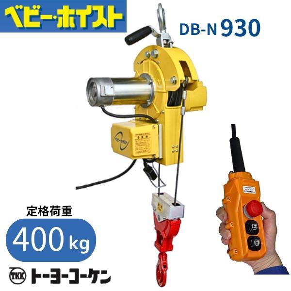 トーヨーコーケン 二本掛けベビーホイスト DB-E930 定格荷重 トーヨーコーケン 二本掛けベビーホイスト DB-E930 定格荷重