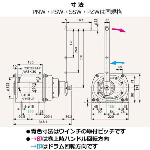 富士製作所 ポータブルウインチ SSW-300N BUFF 手動ウインチ 富士製作所 ポータブルウインチ SSW-300N BUFF 手動ウインチ