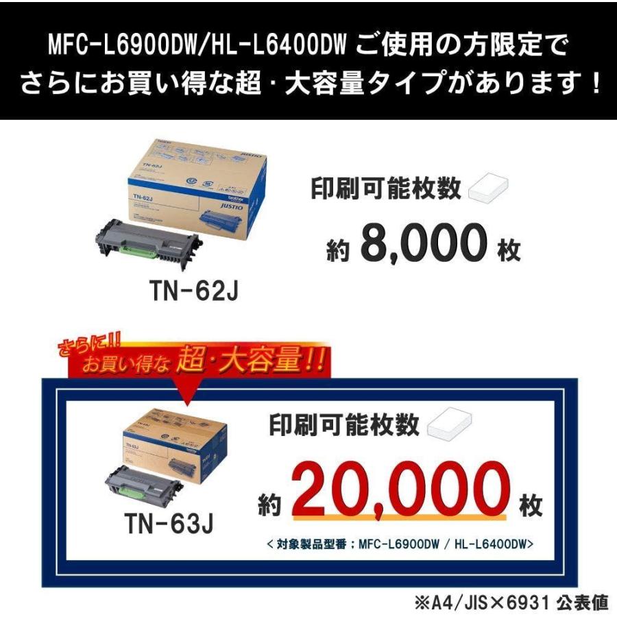 ブラザー工業 brother純正トナーカートリッジ(大容量) TN-62J 対応型番:HL-L6400DW、HL-L5200DW、HL- :20210929215618-00180:DREAM FACTORY ONLINE - 通販 - Yahoo!ショッピング ブラザー工業 brother純正トナーカートリッジ(大容量) TN-62J 対応型番:HL-L6400DW、HL-L5200DW、HL- :20210929215618-00180:DREAM FACTORY ONLINE - 通販 - Yahoo!ショッピング