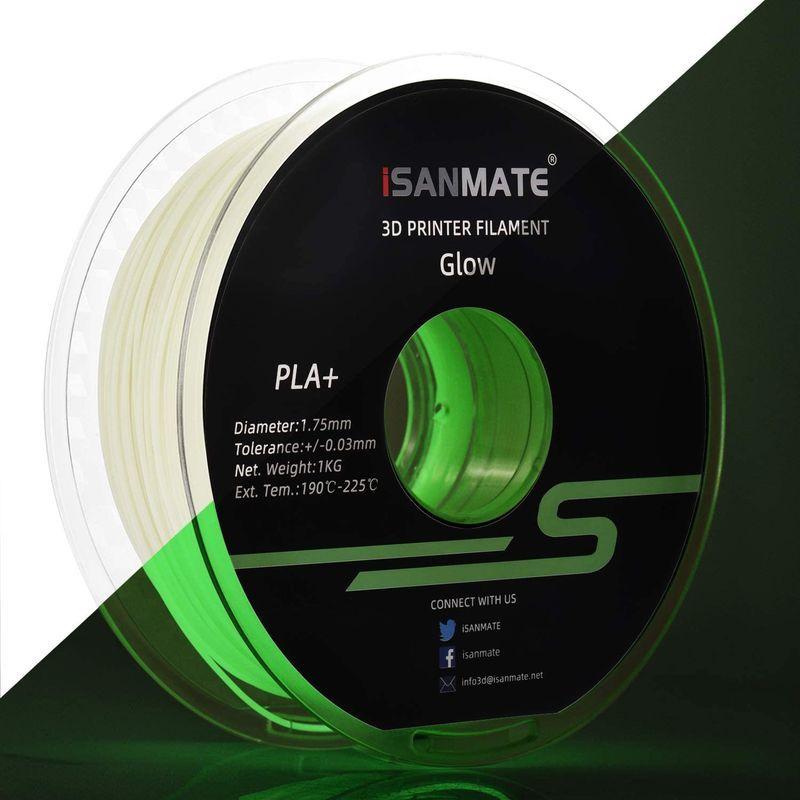 iSANMATE 3Dプリンター用 夜光緑 PLAフィラメント 1.75mm径 寸法精度+/- 0.03mm 1KG (2.2LBS) スプ|giga-life|02