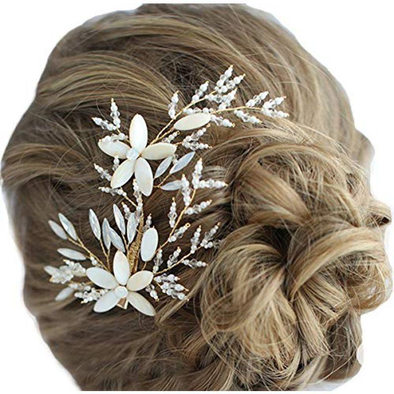 Longwu ヘッドドレス 小枝 ヘアピン コーム お花 ビジュー 手作り ブライダル ウェディング 花嫁 髪飾り バレッタ クリップ ヘア Dream Factory Online 通販 Yahoo ショッピング