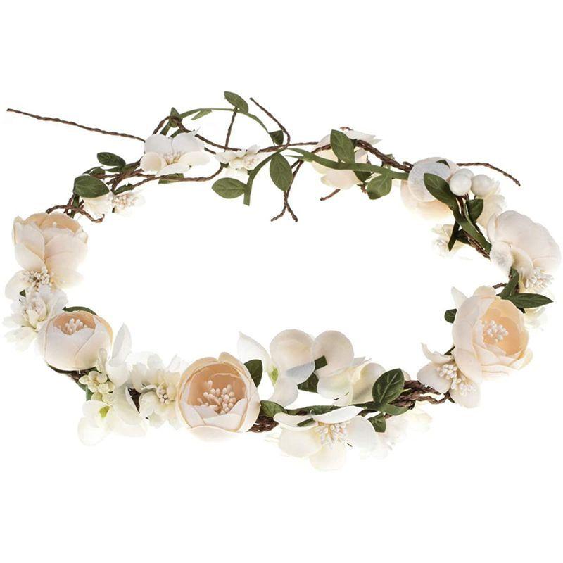 Ever Fairy 花冠ラプンツェル系髪飾り北欧 新婦人 花嫁 おもてなしブライダル 花冠 フラワー ウェディング ヘッドドレス 造花 花 Dream Factory Online 通販 Yahoo ショッピング