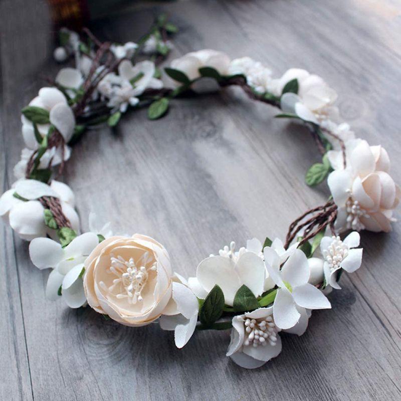 Ever Fairy 花冠ラプンツェル系髪飾り北欧 新婦人 花嫁 おもてなしブライダル 花冠 フラワー ウェディング ヘッドドレス 造花 花 Dream Factory Online 通販 Yahoo ショッピング