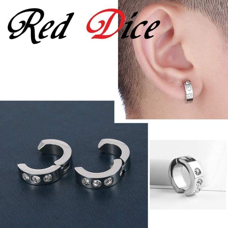 レッドダイス Red Dice フェイクピアス メンズ ブラック 黒 銀 シルバー かっこいい 両耳 嘘ピアス イヤリング 片耳 セット Dream Factory Online 通販 Yahoo ショッピング