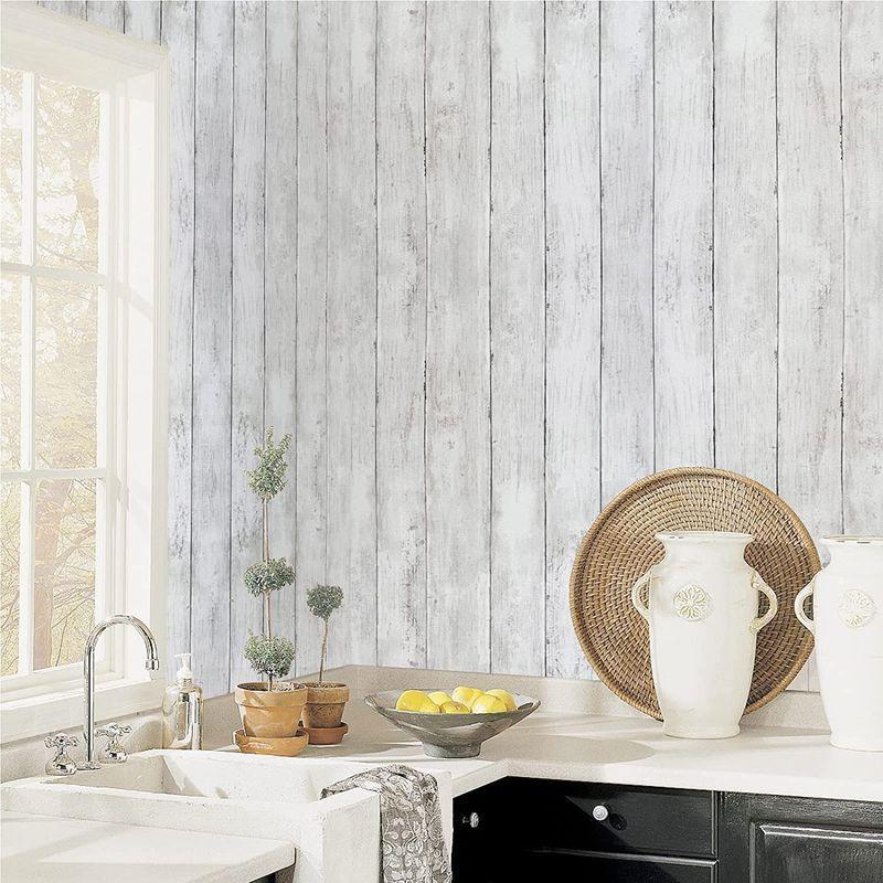 壁紙シール 木目 はがせる壁紙 防水 耐熱 44 5cm X 10m 白 厚手 おしゃれ 北欧 シールタイプ リメイクシート 透けない 賃貸 Dream Factory Online 通販 Yahoo ショッピング