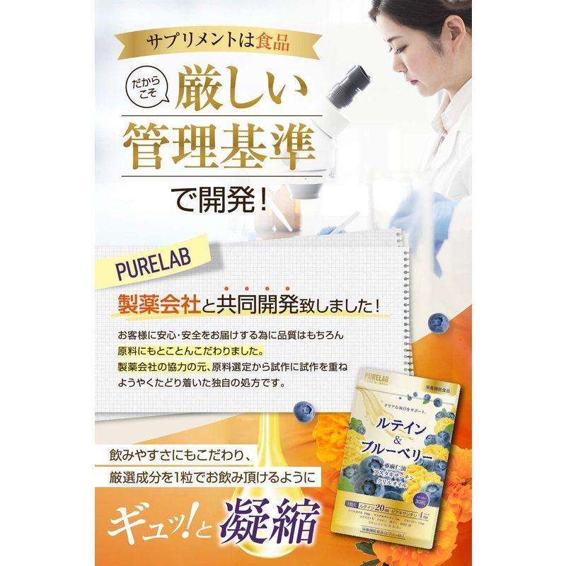 PURELAB ルテイン&ブルーベリー サプリメント リコピン ゼアキサンチン 製薬会社と共同開発 アスタキサンチン クリルオイル 亜麻仁油|giga-life|04