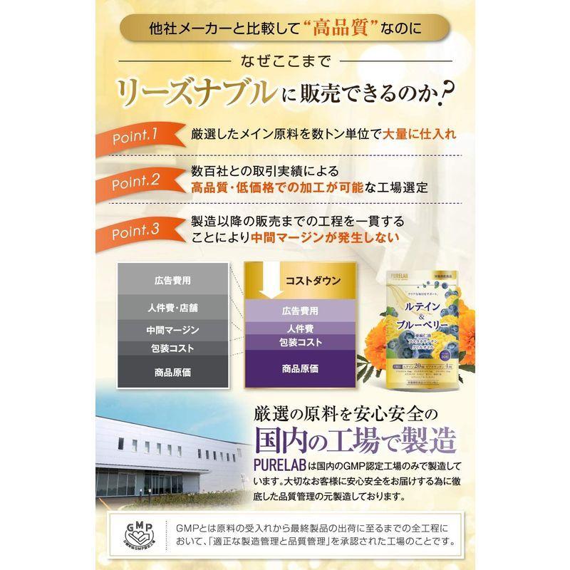 PURELAB ルテイン&ブルーベリー サプリメント リコピン ゼアキサンチン 製薬会社と共同開発 アスタキサンチン クリルオイル 亜麻仁油|giga-life|06