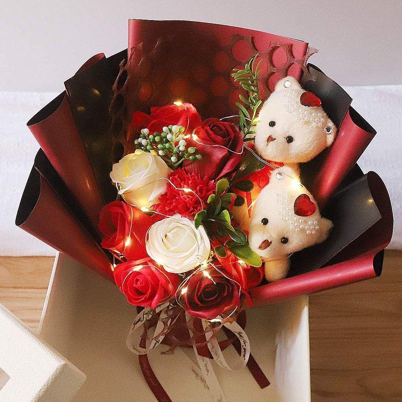 YOBANSA 熊君と花嬢ちゃん フラワーソップ ぬいぐるみ クマ束石鹸花 バラ ブーケ 薔薇の花束 枯れない花 フラワープレゼント 鑑賞用 :20220318091754-00096:DREAM FACTORY ONLINE - 通販 - Yahoo!ショッピング YOBANSA 熊君と花嬢ちゃん フラワーソップ ぬいぐるみ クマ束石鹸花 バラ ブーケ 薔薇の花束 枯れない花 フラワープレゼント 鑑賞用 :20220318091754-00096:DREAM FACTORY ONLINE - 通販 - Yahoo!ショッピング