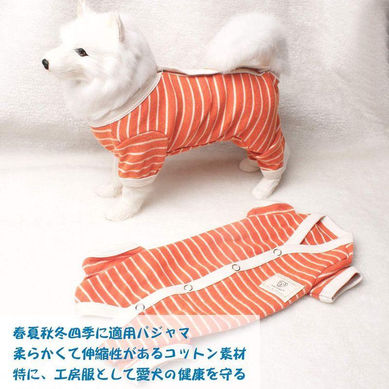 Tony Hoby 男女別け 4足犬術後服 犬用パジャマ 背中開き シンプルなストライプ柄 100 コットン生地 小型犬術後ウエア 季節を問 002 Dream Factory Online 通販 Yahoo ショッピング