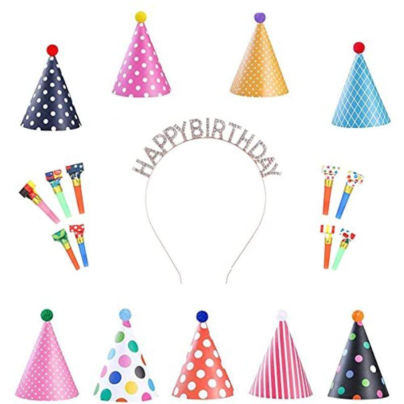 Beauty Player誕生日 王冠 バースデーハット 三角帽子 バースデー帽子 吹き戻し笛 19点セット 誕生日 お祝い バースデー パ Dream Factory Online 通販 Yahoo ショッピング