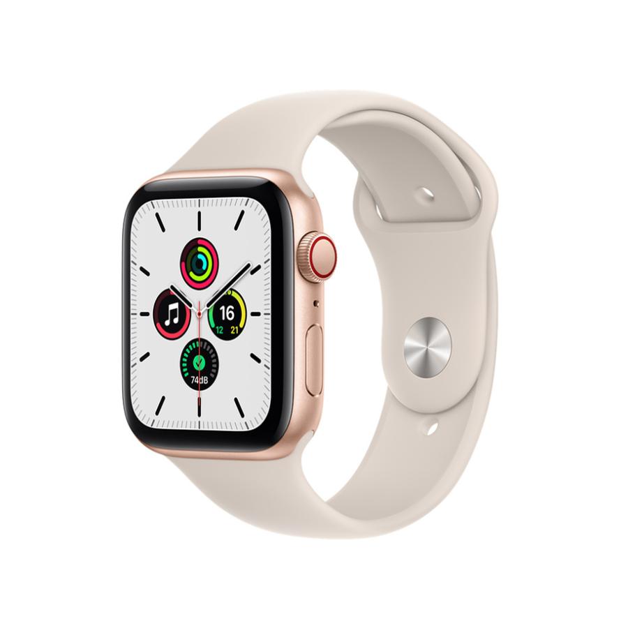 Apple（アップル） MKT13J/A Apple Watch SE GPS+Cellularモデル 44mm [スターライトスポーツバンド