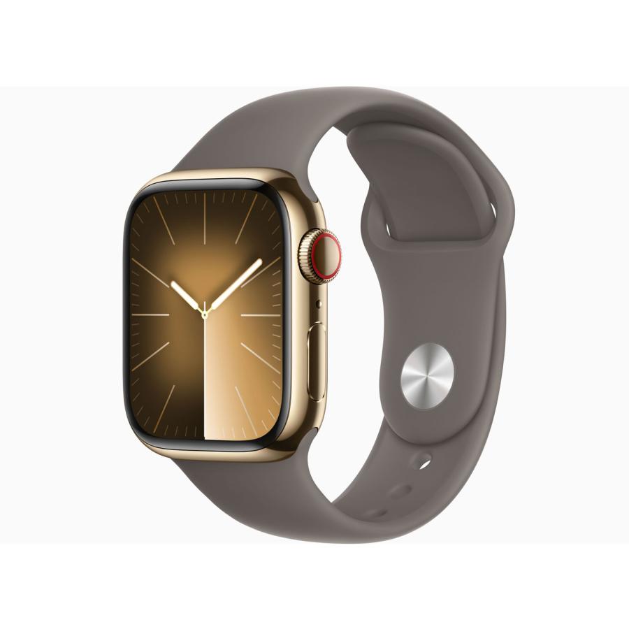 Apple Watch Series 9 GPS+Cellularモデル 41mm MRJ53J/A [ゴールドステンレススチールケース