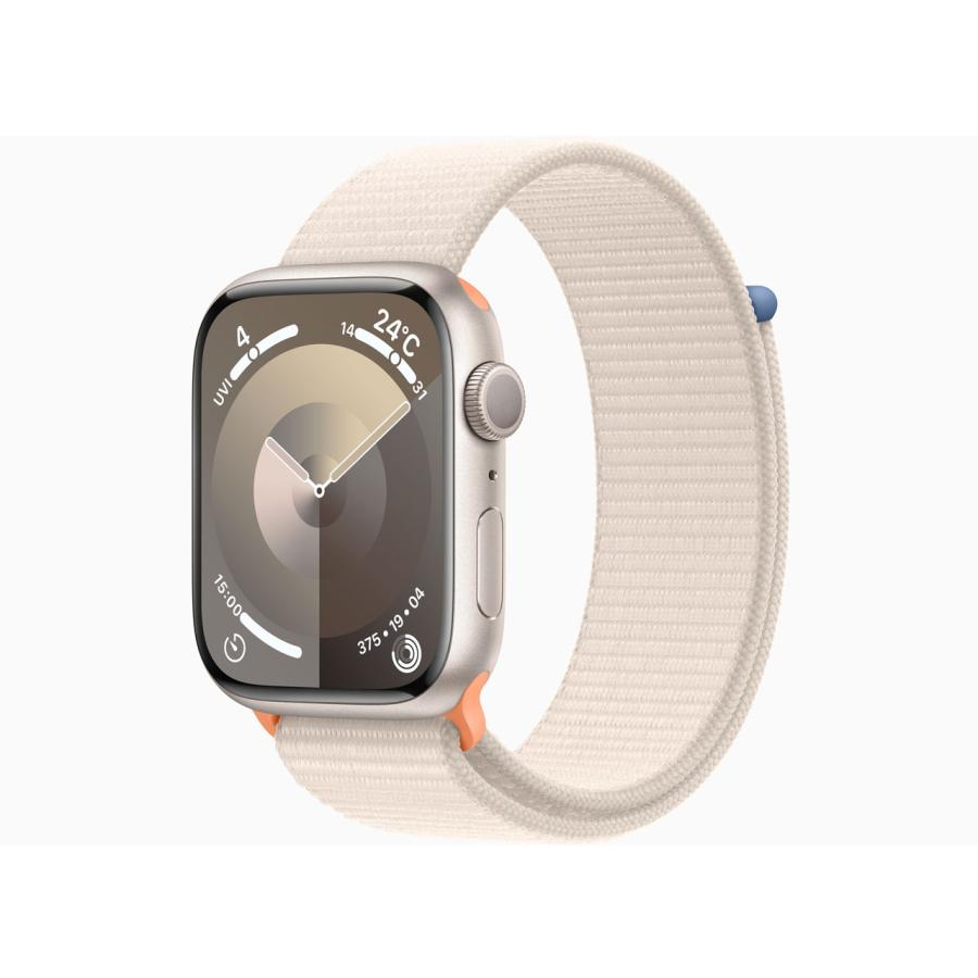 Apple Watch Series 9 (GPSモデル) 45mmスターライト 