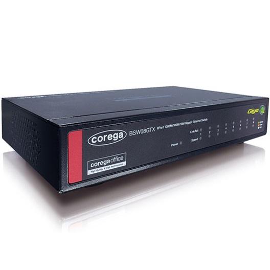 COREGA（コレガ） CO-BSW08GTX 8ポート Giga 電源内蔵 
