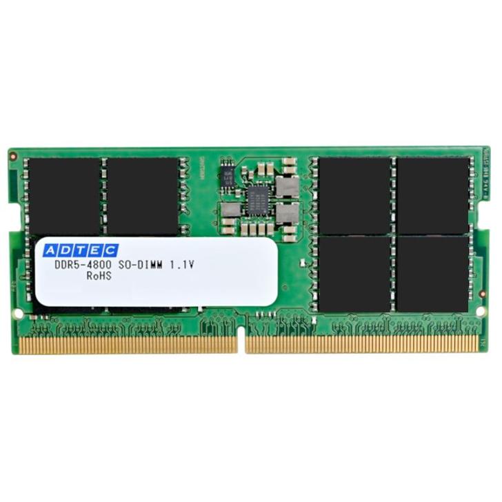 ADTEC DDR5 8GB SO-DIMM メモリー ADTEC（アドテック） ノートパソコン用 増設メモリ PC5-4800 262pin SO