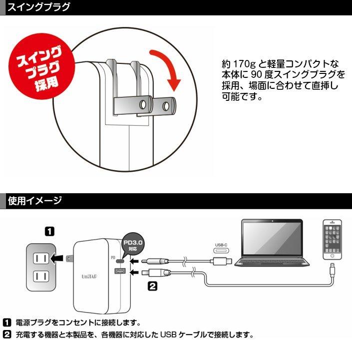 「Unitap」PD対応 高速給電タップ PPS-UTAP9AWH｜gigamedia2｜05