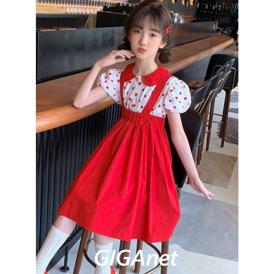 子供服 女の子 ワンピース 夏服 上下セット 160 150 130 1 ドレス 子供 結婚式 半袖tシャツ キッズ 韓国子供服 ジュニア お姫様 ベビー おしゃれ 可愛い 新品 高級感