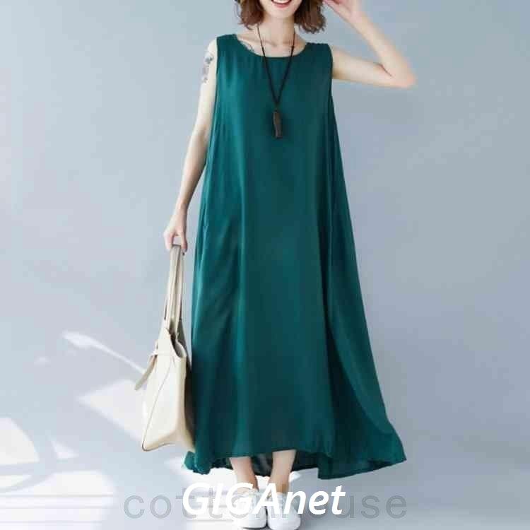 入園入学祝い 大人印象らしいマキシ丈 ノースリーブワンピース 夏 ロング丈 ワンピース レディース マキシワンピース ロングワンピース クルーネック Aライン 大き Praxisfrauendorf De