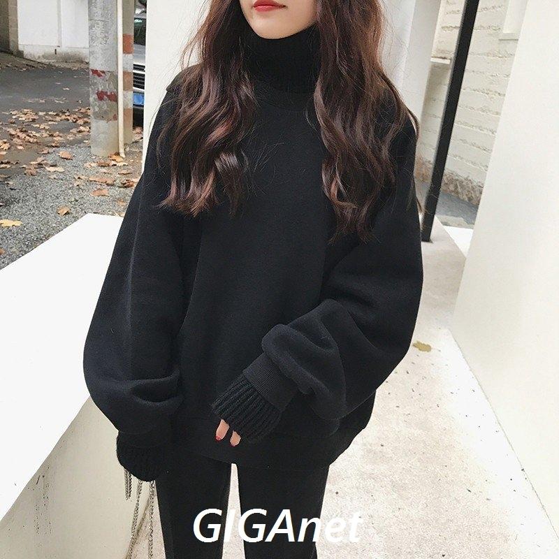 レディースパーカー ショート丈パーカ ハイネック トレーナー 小さい トップス 可愛い ピンク 黒 重ね着 長袖 薄起毛 秋服 モデルさん 150cm Gig nrymo Giganet 通販 Yahoo ショッピング