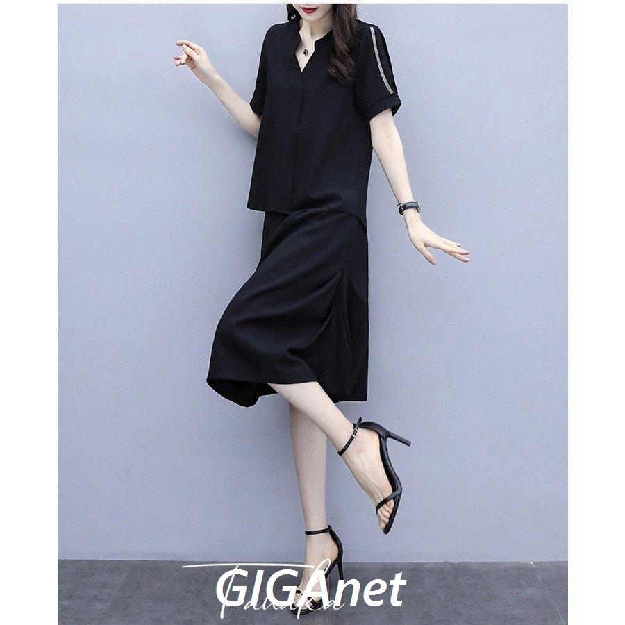 タイムセール ワンピースセットアップ レディース 春夏 きれいめ 綿麻セットアップ 無地 膝丈スカート 上下セット 40代 半袖 Vネック 着痩せ 通勤 オシャレ 30代 50代 Karolinemedeiros Com Br